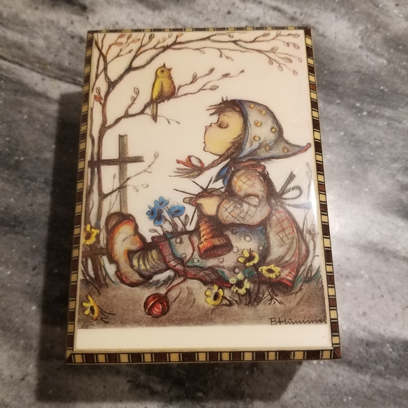 Hummel Accents Vintage Hummel Pic Wood Music Box Edelweiss Poshmark